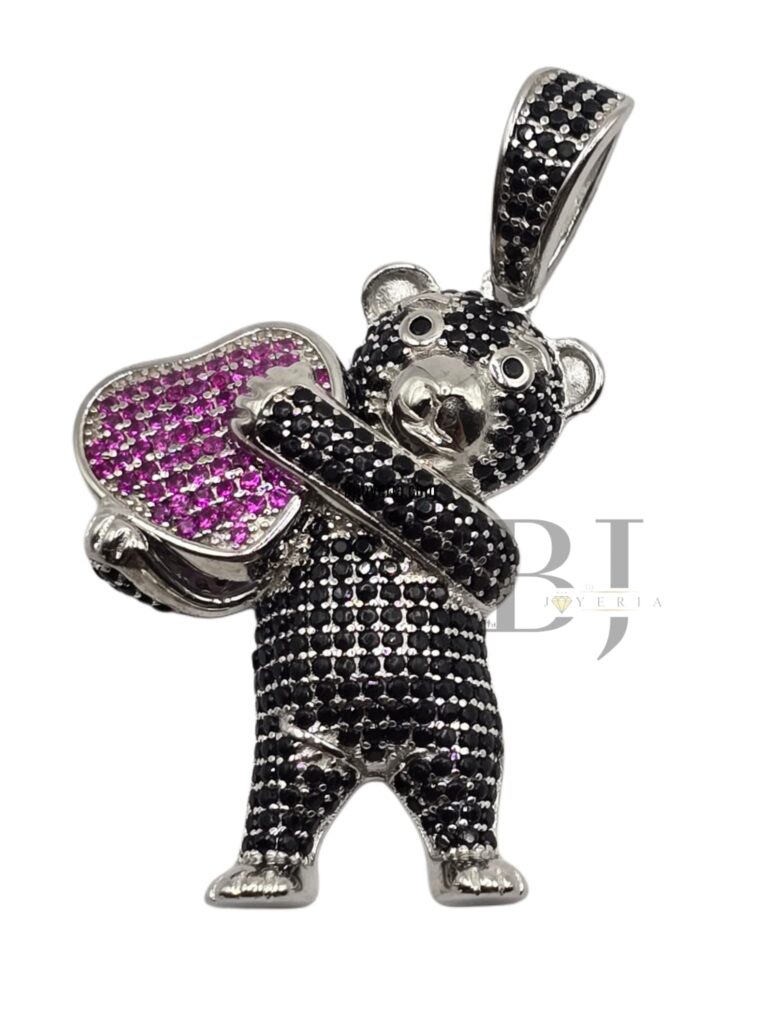 DARK TEDDY BEAR PENDANT (0213)