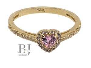 BABY PINK HEART RING