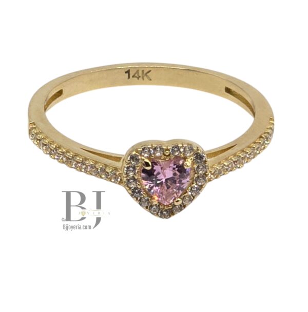 BABY PINK HEART RING