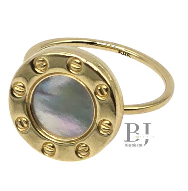 WHITE NAIL RING