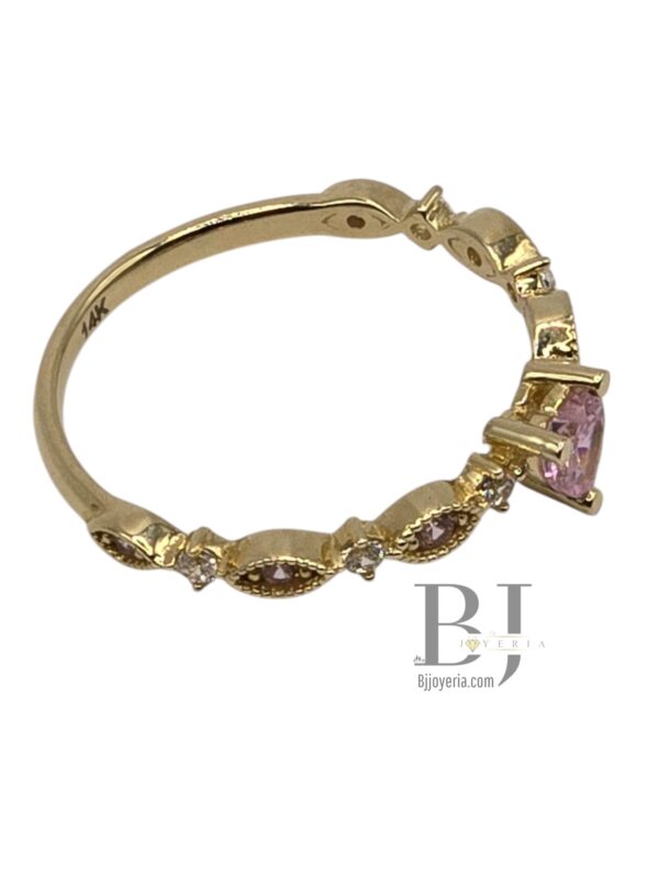 BABY PINK HEART RING - Image 3