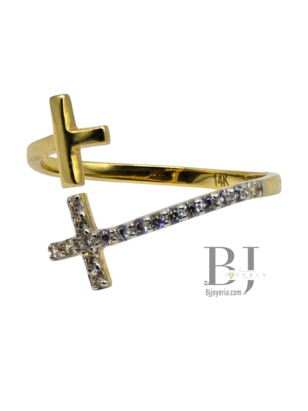 ADJUSTABLE CROSS RING - Image 3
