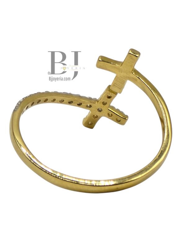 ADJUSTABLE CROSS RING - Image 2