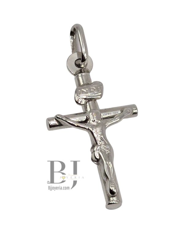 CROSS PENDANT WITH CHRIST WHITE GOLD - Image 4