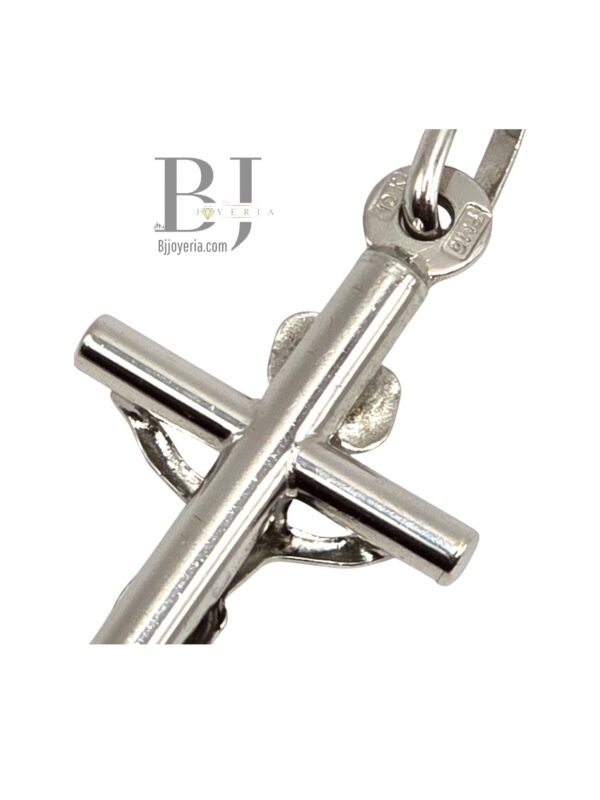 CROSS PENDANT WITH CHRIST WHITE GOLD - Image 2