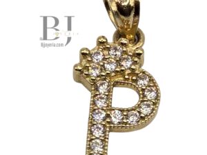 PENDANT MINNI LETTER P WITH CROWN