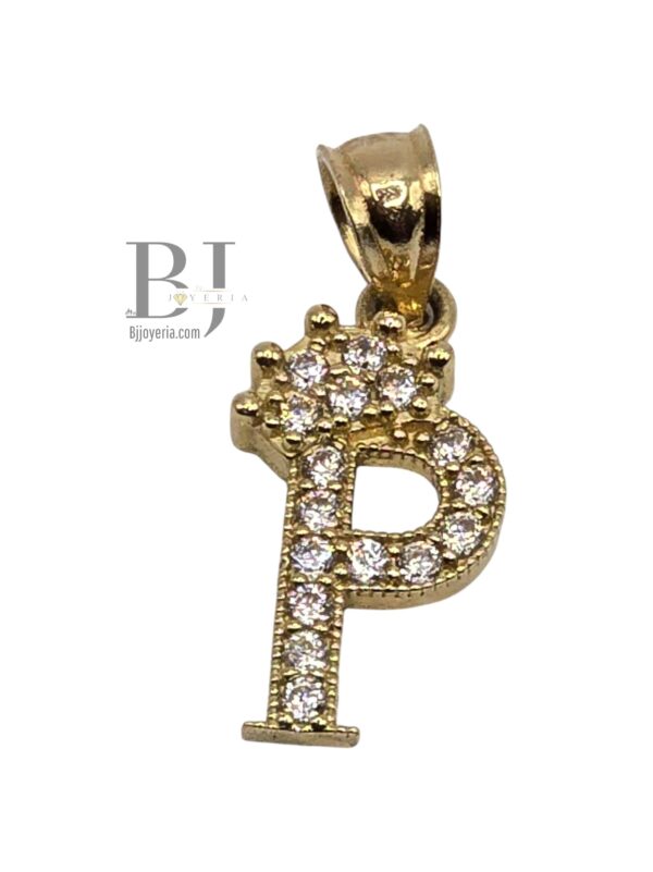 PENDANT MINNI LETTER P WITH CROWN