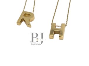 CHAIN & LETTER PENDANT