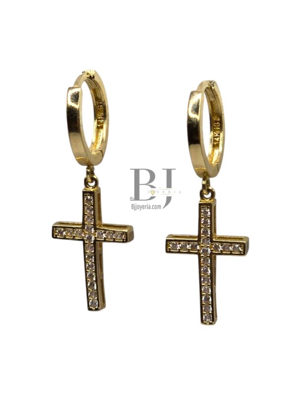 HOOPS CHARM CROSS