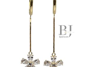 LONG FLOWER EARRINGS