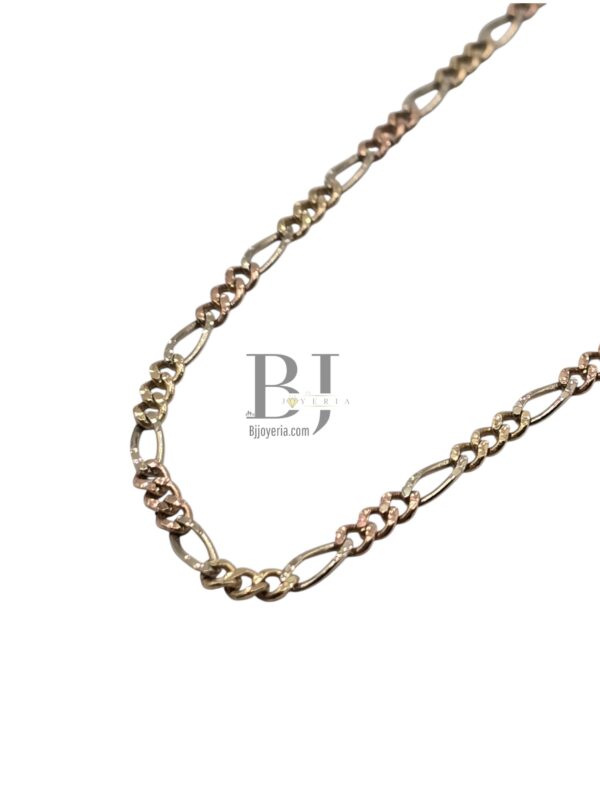 FIGARO CHAIN 3 GOLDS - Image 2