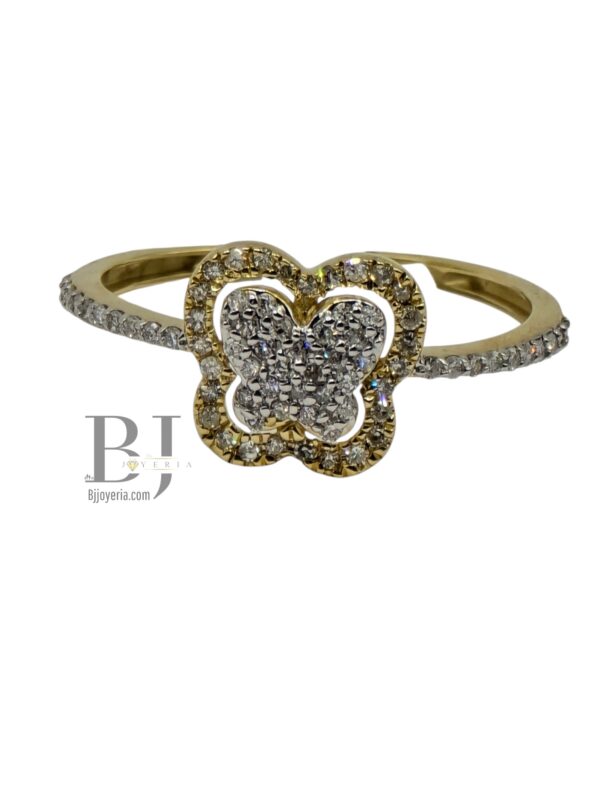 NATURAL DIAMOND BUTTERFLY RING - Image 2