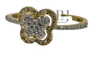 NATURAL DIAMOND BUTTERFLY RING