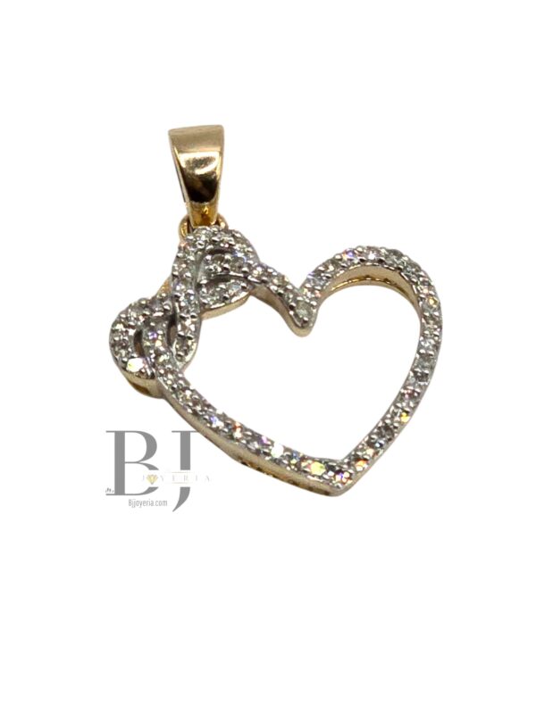 NATURAL DIAMOND INFINITY HEART PENDANT