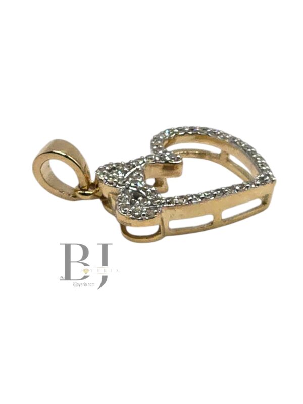NATURAL DIAMOND INFINITY HEART PENDANT - Image 2