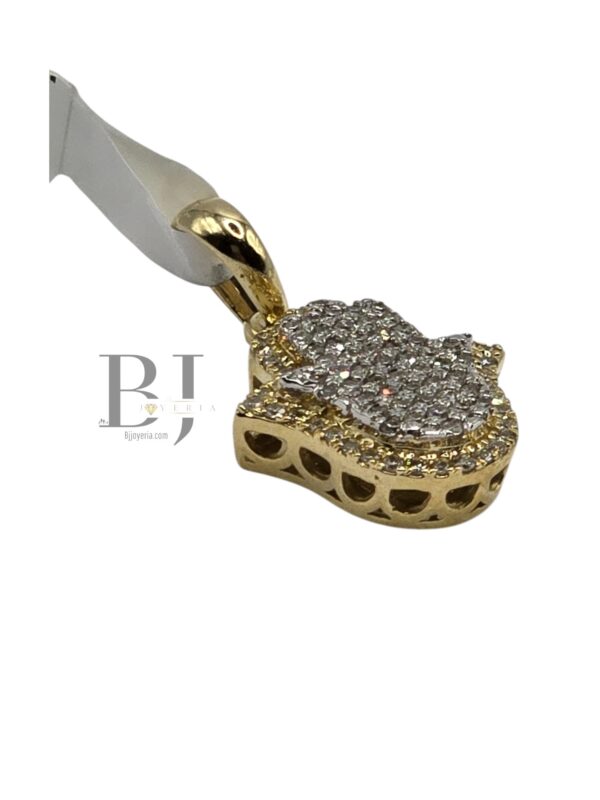 NATURAL DIAMOND HAMSA PENDANT - Image 3