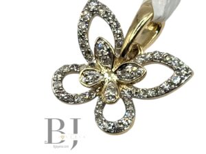 NATURAL DIAMOND BUTTERFLY PENDANT