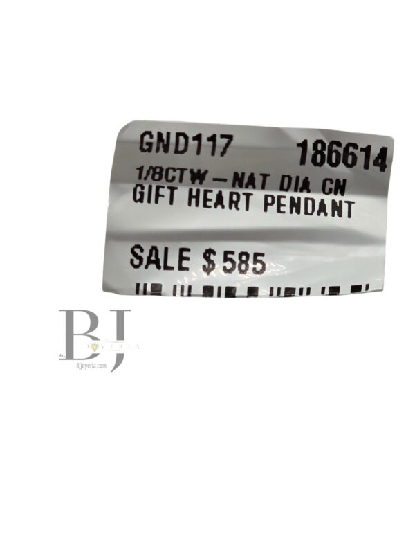 DIAMOND NATURAL HEART PENDANT - Image 2