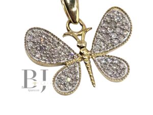 NATURAL DIAMOND BUTTERFLY PENDANT