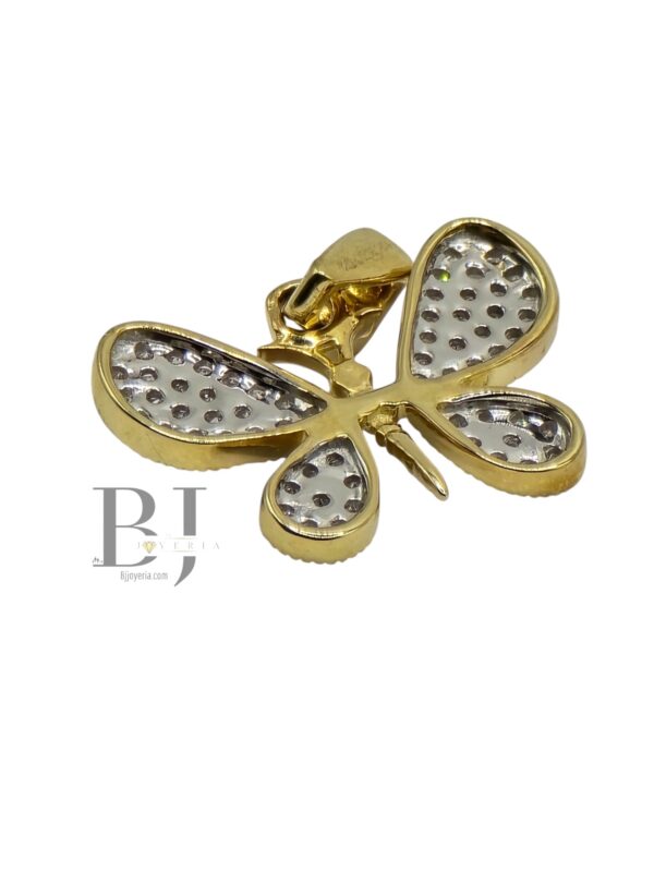 NATURAL DIAMOND BUTTERFLY PENDANT - Image 2