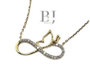 NATURAL DIAMOND INFINITY NECKLACE