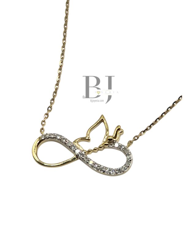 NATURAL DIAMOND INFINITY NECKLACE