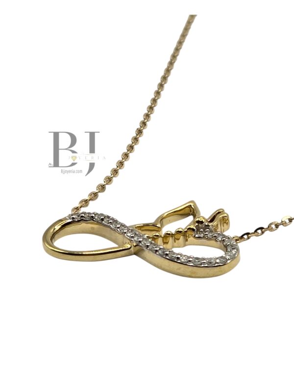 NATURAL DIAMOND INFINITY NECKLACE - Image 3