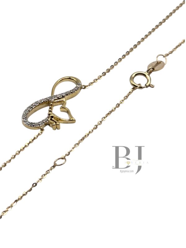 NATURAL DIAMOND INFINITY NECKLACE - Image 2