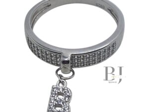 CHARM RING LETTER B