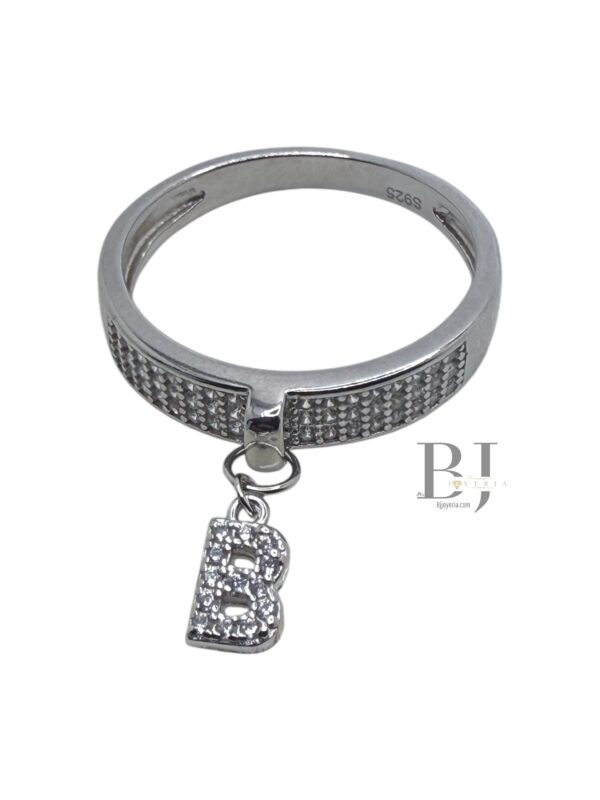CHARM RING LETTER B