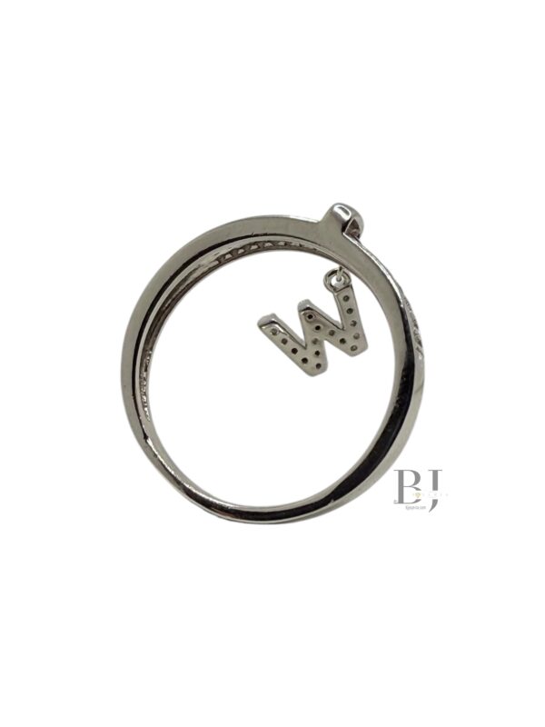 CHARM RING LETTER W - Image 2
