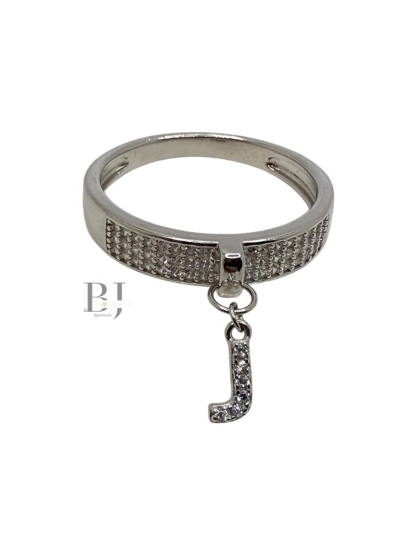 CHARM RING LETTER J