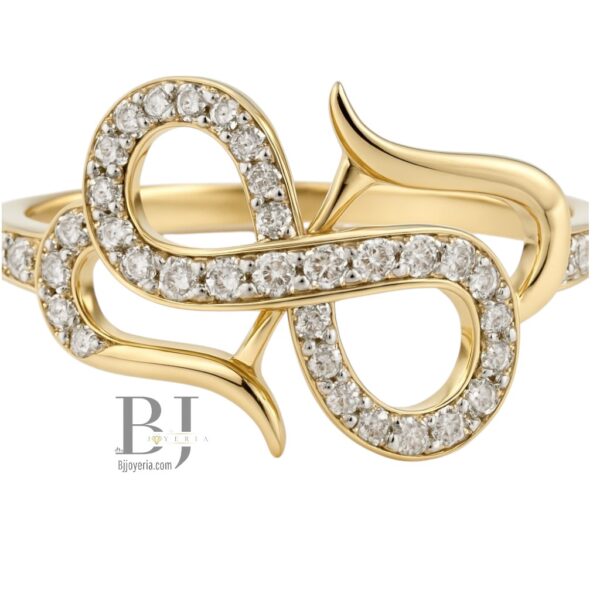 NATURAL DIAMOND HEART RING 1/3 CTW