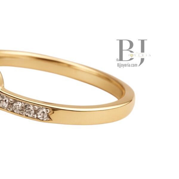 NATURAL DIAMOND HEART RING 1/3 CTW - Image 2