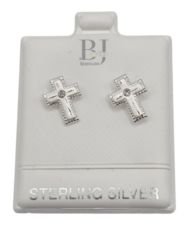 CROSS EARRING (ball clasp)