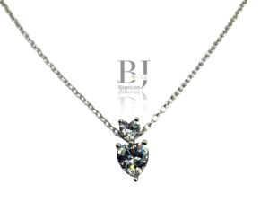 DOUBLE HEART ON CABLE CHAIN