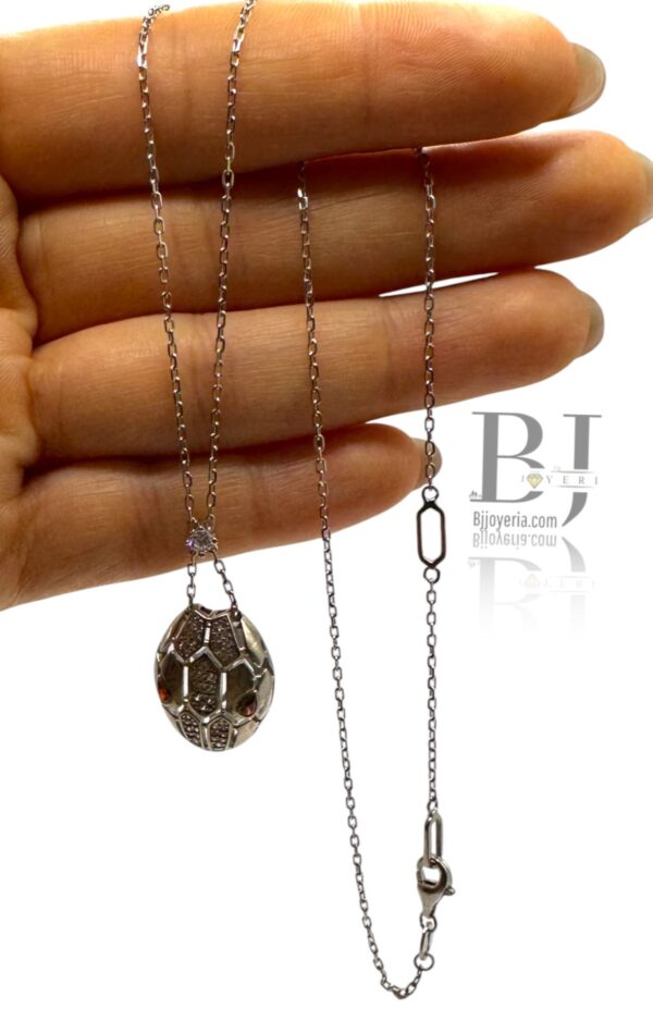 'SERPENTI' SNAKE HEAD ON CABLE CHAIN - Image 4