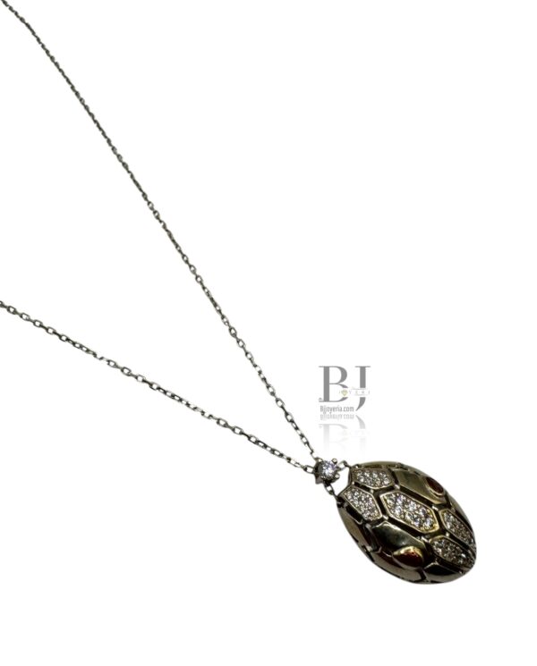 'SERPENTI' SNAKE HEAD ON CABLE CHAIN - Image 2