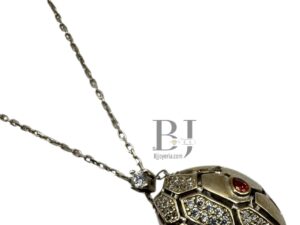 'SERPENTI' SNAKE HEAD ON CABLE CHAIN