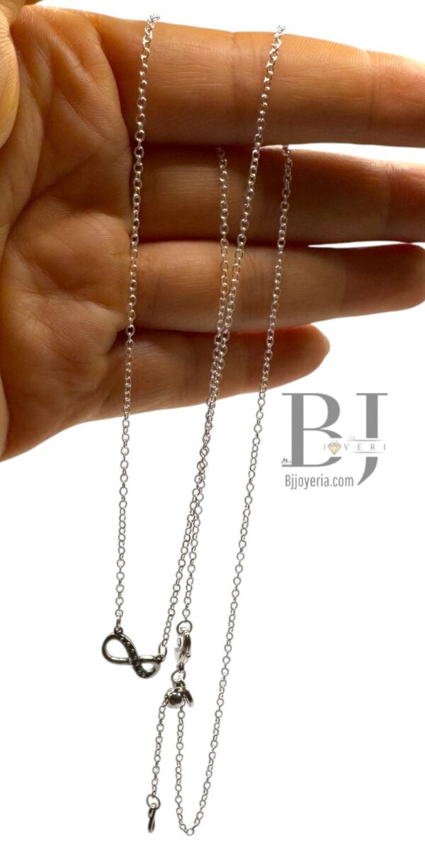INFINITY PENDANT ON CABLE CHAIN - Image 2