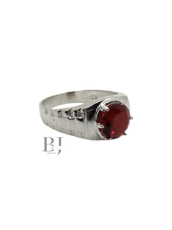 RED STONE RING #8 (0609)