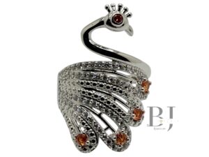 PEACOCK RING  #7.5 (0929)