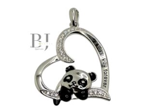 PANDA HEART PENDANT (0816)