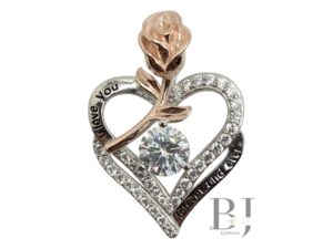 ROSE IN HEART PENDANT (0790)