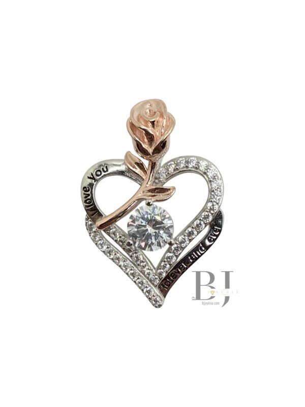 ROSE IN HEART PENDANT (0790)