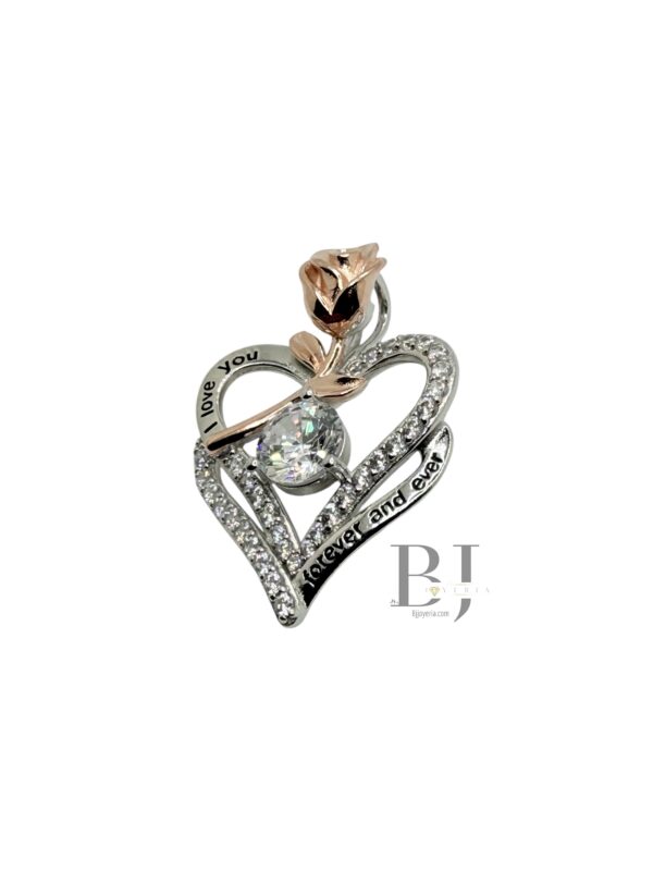 ROSE IN HEART PENDANT (0790) - Image 2