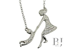 MOM AND DAUGHTER NECKLACE (0798)