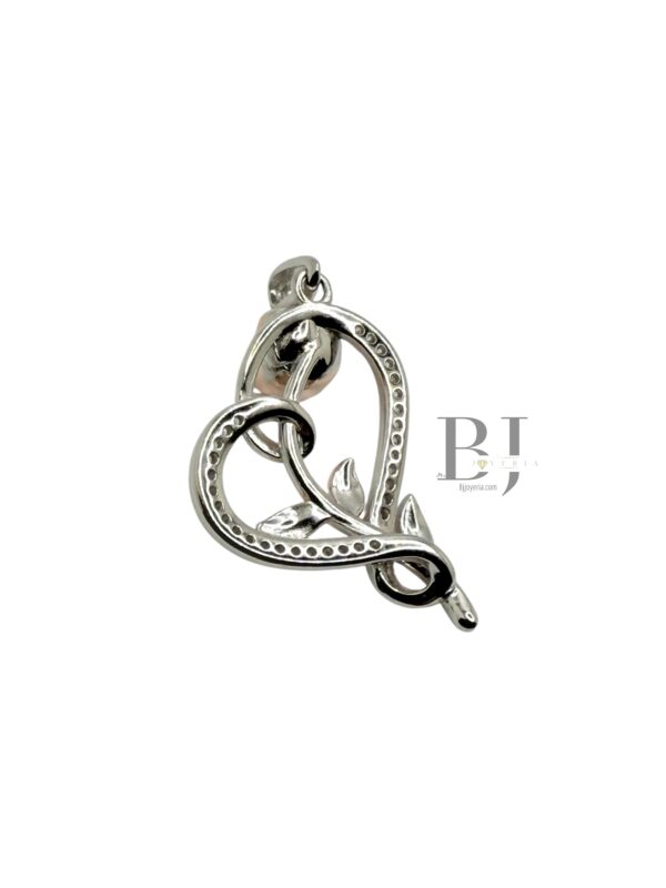 ROSE IN A HEART PENDANT (0815) - Image 3