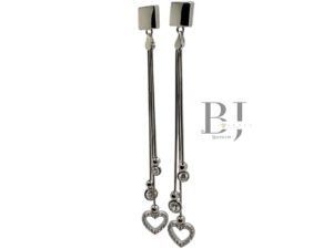 HEART DANGLE EARRINGS