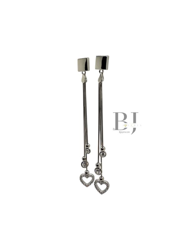 HEART DANGLE EARRINGS